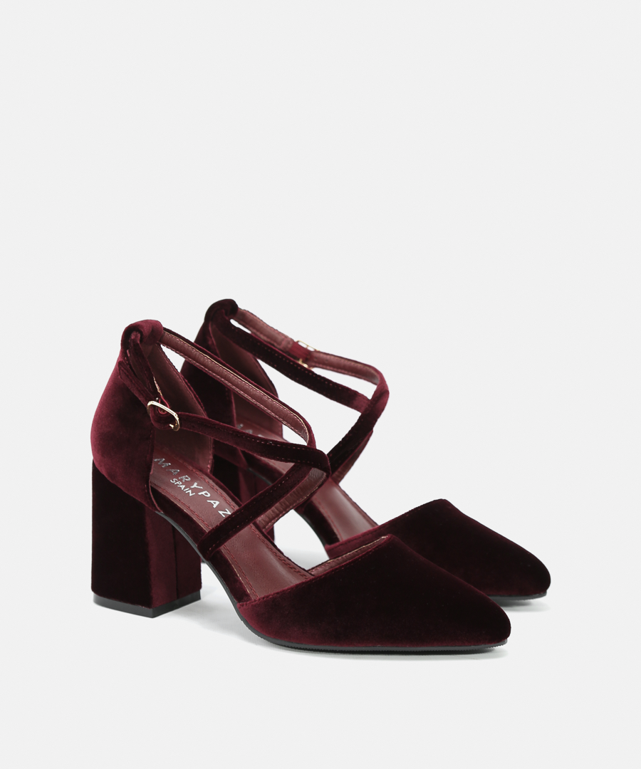 Zapatos tacón tiras cruzadas image number null